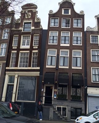 Slanted Amsterdam house
