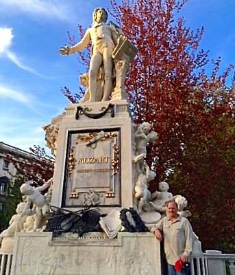 Mozart statue in Vienna